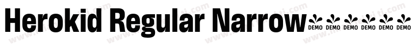 Herokid Regular Narrow字体转换